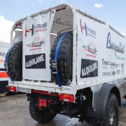 Camion de rally Mercedes 4x4 TH-Trucks trasera